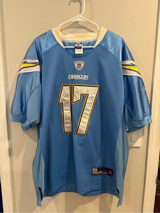 Reebok Other - San Diego Chargers Philip Rivers on field Stitched Powder Blue Jersey Size 54